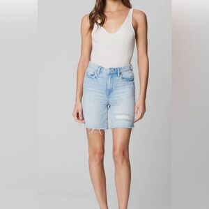 Blank NYC Warren Denim Shorts In Mirror Mirror
